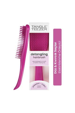 The Ultimate Detangler Electric Raspberry Eletriklenme Önleyici Koyu Pembe Saç Fırçası-tarak 10201-064-1