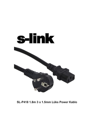 S-lınk Sl-p418, Power Kablosu, 1.5mm, 1.8mt