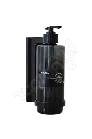 Boş Şampuan Şişesi 400 Ml Aparatlı Tekli - 5 Adet Açık Siyah
