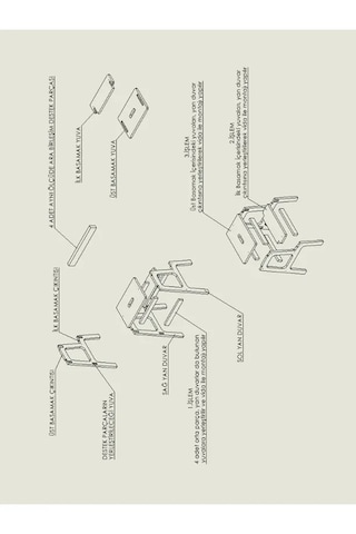 Basamaklı Mutfak Tabure Merdiven