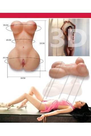 Erotixshop Gerçek Ölçülerde 2 İşlevli Realistik Manken Dl-76f 52 CM Uzunluk 9.5 KG Ağırlığında