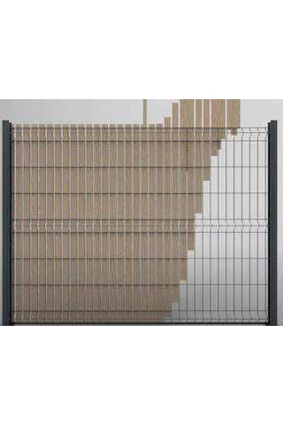 Fenceline Kompozit Panel Çit Çıtası Acı Kahve 153 X 5 X 250 Acı Kahverengi