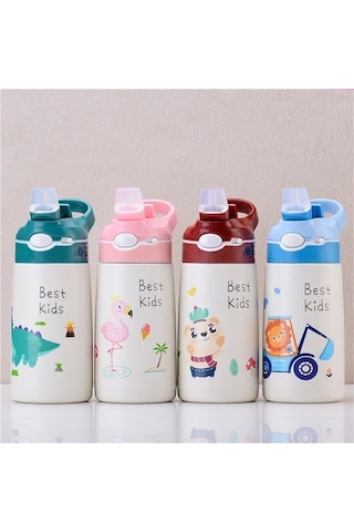 Maoyaya 400 Ml Çocuk Termos Su Şişesi - Bebek Ördek Kupa Bebek Termos