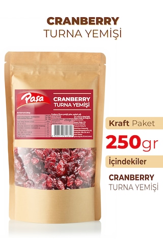 Kurutulmuş Turna Yemişi Cranberry 250 Gr 240 G