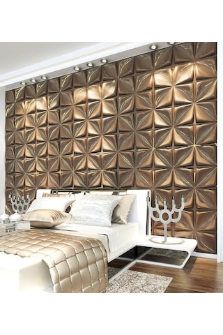 3 Boyutlu Boyanabilir Pvc Duvar Paneli Elegance 50-50 Cm 4 Adet-1 Metrekare