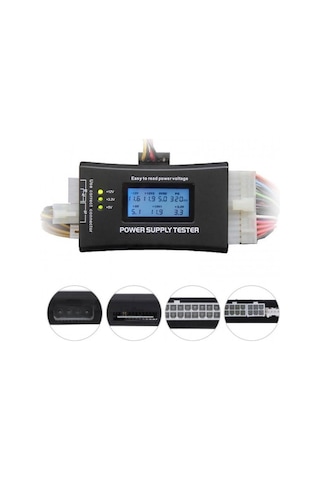 Power Supply Tester Dijital Ekranlı Göstergeli Power Tester