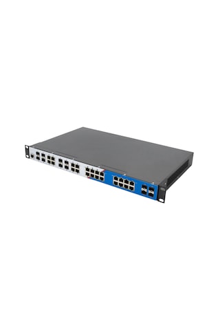 Longlıne Lngıgf8gc16gt-m 24 Port Endüstriyel Tip Switch 16x Rj45 + 4x Sfp + 8x Combo