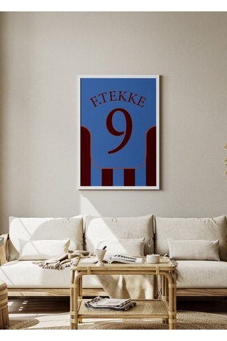 F.tekke 9 Poster Tablo Beyaz Çerçeveli