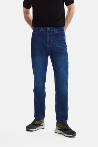 Backandbond Lacivert Tapered Fit Denim Pantolon Çok Renkli