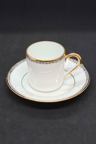 Cafes J Ladoux Fransız Porselen Kahve Fincanı 80 Ml Kahverengi