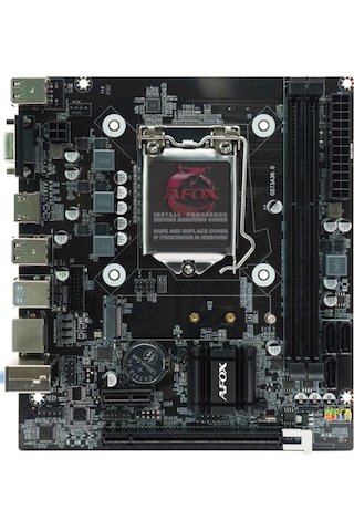 Afox Ih81d3-ma2-v2 H81 2xddr3 Vga+hdmı 1x M.2 Nvme Gen3 1150 Pın Anakart