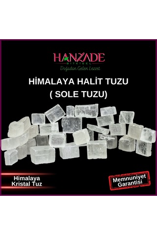 Hanzade Bitkisel Halit Tuz Sole Tuzu Şeffaf Berrak 2 KG