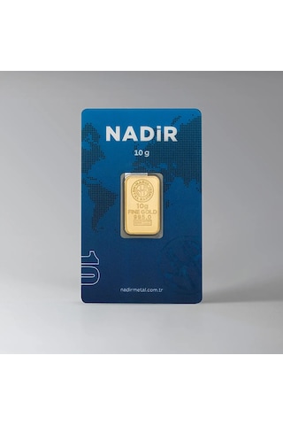 Nadir 10 Gram 24 Ayar 995 Milyem Külçe Altın 10 Gr Yatırımlık Altın