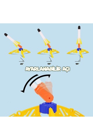 Air Rocket Oyuncak 2 Roket ve Havalı Roketatar Tekli Açık Hava Oy