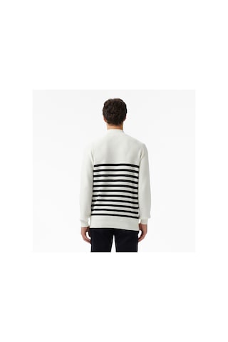 Nautica Erkek Krem Classic Fit Kazak Çizgili S57216t Krem