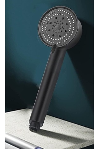Turbo Duş Başlığı, Yüksek Basınçlı El Duşu, 5 Fonksiyonlu Duş Başlığı Siyah