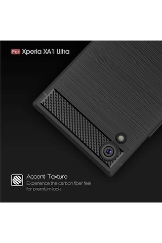 Sony Xperia Xa1 Kılıf Zore Room Silikon Kapak Siyah