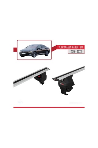 Volkswagen Passat B8 2019-2023 Arası İle Uyumlu Ace-4 Ara Atkı Tavan Barı Gri