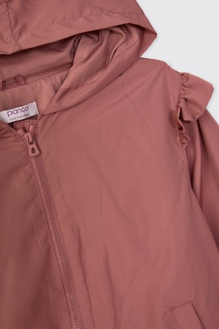 Panço Kız Çocuk Kapüşonlu Pembe Yağmurluk 2621gk33001