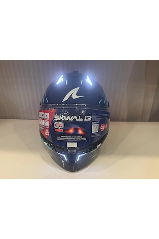 Kask Shark Skwal İ3 Lıght-blur Siyah/mavi/yeşil Siyah Mavi Yeşil