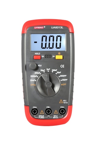 Springsun Profesyonel Kablolar Ve Anahtarlar İçin Yoğun Ölçüm Aralığına Sahip Yüksek Doğruluklu Dijital Kapasite Ölçer Pil Dahil Değil Kırmızı