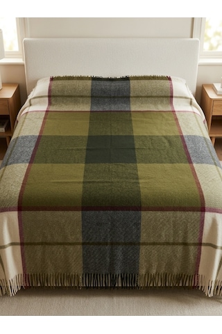 Gençev Home &Selin& %100 Saf Yün Scotch Battaniye Battal Boy (296318634)