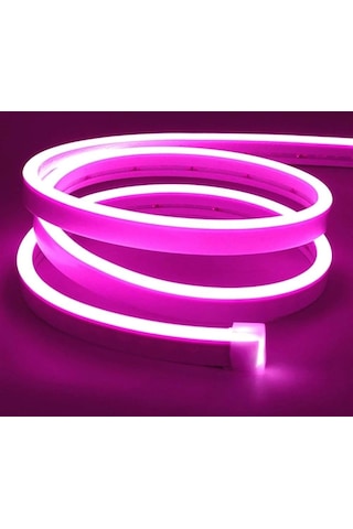 12 V Neon Led 1 Metre Kumanda Modülü Ve Trafo Hariç Pembe, 3 Metre
