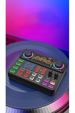 Pc Bilgisayar Telefon Canlı Yayın Ses Kartı Efekleri Tiktok Twitch İnstagram Yayın Mikser Ses Kartı