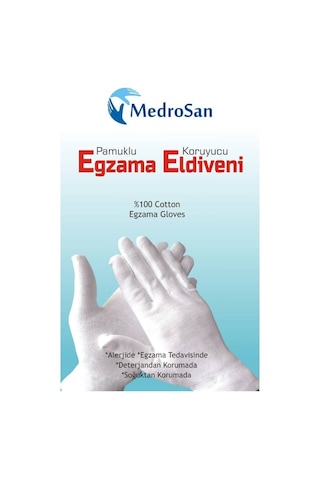 Medrosan Pamuklu Egzama Eldiveni 3 Çift