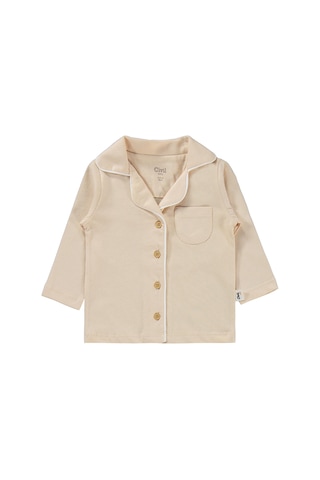 Civil Baby Basic 6-18 Ay Pijama Takımı - Kahverengi Taba