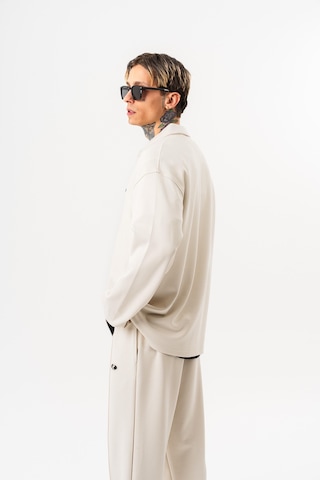 Respire Erkek Yarım Fermuarlı Modal Sweatshirt Ekru