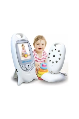 2.0 Lcd Kablosuz Bebek Monitörü Gece Görüş, İki Yönlü Ses, Sıcaklık Ve Ağlama Algılama