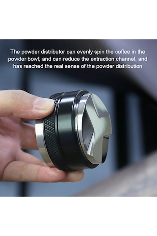 51mm 2'si 1 Arada Kahve Dağıtıcı Ve Sabotaj Paslanmaz Siyah Diğer