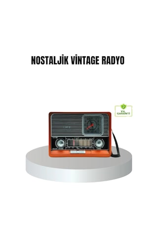 Vintage Radyo Nostaljik Tasarım Ve Modern Teknoloji Bir Arada
