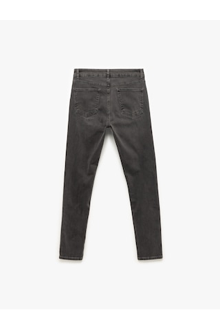 Koton Normal Bel Pamuklu Skinny Fit Jean Pantolon - Michael Jean Antrasit 6wam40109nd Antrasit