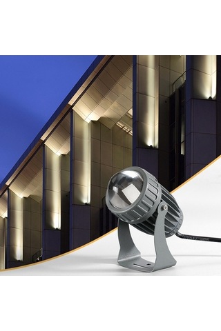 Tongxida 10w Tek Işın Led Spot Dış Mekan Su Geçirmez Aydınlatma Sütun Lambası Uzaktan Kumandalı Renk: 5'den 1'i Seç Diğer