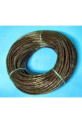 Kablo Sarma Toplama Spirali No 4- 14 Mm Spiral Siyah Rulo 50 M