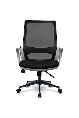 Ofiscombin Fileli Metal Ayaklı Ofis Müdür Makam Yönetici Çalışma Koltuğu Beyaz Whitec200