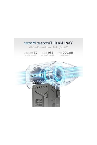 Turbo Jet Fan Hava Üfleyici, Taşıma Torbası İle Ultra Güçlü