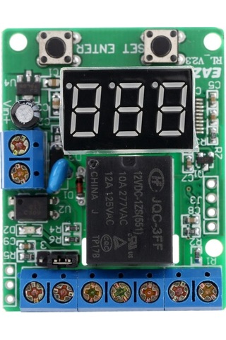 Moly 12v Dc Röle Modülü - Gerilim Koruma, Zamanlama, Dijital Gösterge, 10a, Pratik Kullanım