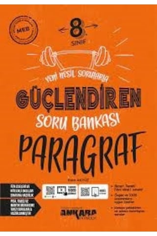 8. Sınıf Güçlendiren Paragraf Soru Bankası Ankara  Yayıncılık
