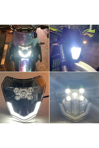 Kangfufeng Ktm Exc Xc Xcf Xcw Xcf Sx Sxf Sxs 125 İçin Motosiklet Led Far