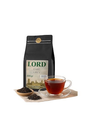 Earl Grey Lord Çayı Bergamotlu, Aromatik Siyah Çay 500 G