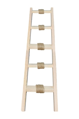 Doğal ahşap duvara monte kedi merdiveni sağ sol uyumlu 60cm