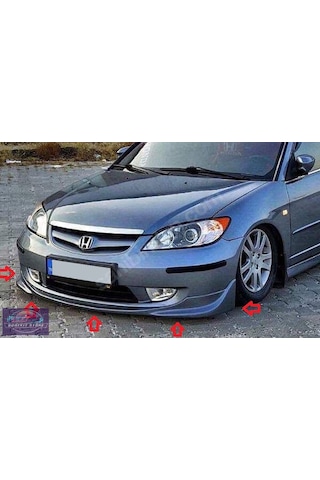 Vtec 2 ön Tampon Eki S2000 ön Makyajlı Kasa Honda Civic Vtec2 Uyumlu Ön Karlık - Boyasız - Bodykit Store