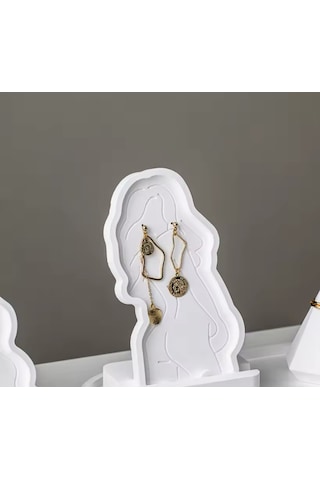 Yaratıcı Kadın Figürlü Takı Tabağı / Sunumluk / Küpe Standı