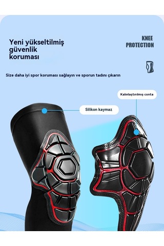 Eternal Luck Düşme Önleyici Güvenlik Motosiklet Dizlikleri Siyah 2XL