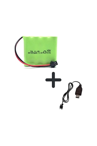 Tnl 4.8v 1800mah Oyuncak Araba Pili + Usb Şarj Cihazı.