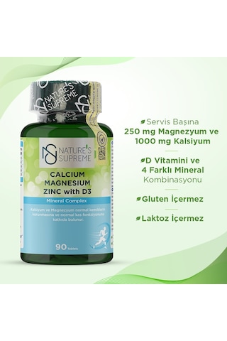 Natures Supreme Calcium Magnesium Zinc With D3 90 Tablet