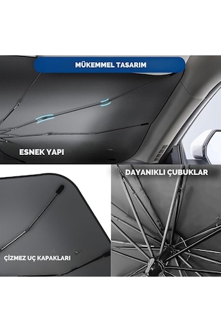 Toyota Yaris Vw Polo Kia Rio Fiat Punto Hyundai Accent Blue Uyumlu Oto Şemsiye Belirtilmemiş